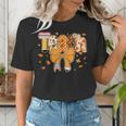 Thanksgiving Teacher Pencil Bow One Thankful Teacher Fall Women's T-Shirt, funny gift
