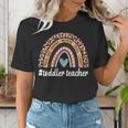 Toddler Teacher Rainbow Leopard Infant Teacher Men Women Women's T-Shirt, funny gift