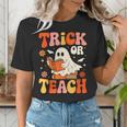 Trick Or Teach Halloween Shirt For Teacher Kids Floral Ghost Women's T-Shirt, funny gift Trick Or Teach Halloween Shirt For Teacher Kids Floral Ghost Women's T-Shirt, funny gift