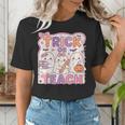 Trick Or Teach Retro Halloween Teacher Look Women's T-Shirt, funny gift Trick Or Teach Retro Halloween Teacher Look Women's T-Shirt, funny gift