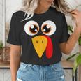 Turkey Face Halloween Costume Thanksgiving Teacher Nurse Women's T-Shirt, funny gift Turkey Face Halloween Costume Thanksgiving Teacher Nurse Women's T-Shirt, funny gift