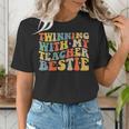 Twin Day Friends Teacher Twinning With My Bestie Matching Women's T-Shirt, funny gift