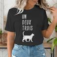 Un Deux Trois Cat Shirt French Teacher Women's T-Shirt, funny gift