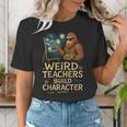 Weird Teachers Build Character Van Bigfoot Art Women's T-Shirt, funny gift