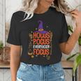 Witchy Halloween Hocus Pocus Everybody Focus Teacher Pumpkin Women's T-Shirt, funny gift