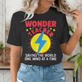 Wonder Teacher Costume Shirt Teacher Halloween Costume Men Women Women's T-Shirt, funny gift
