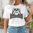 Bulldogs Teacher Student School Sports Fan Team Spirit Women's T-Shirt, funny gift