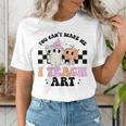 You Can't Scare Me I Teach Art Retro Teacher Ghost Halloween Women's T-Shirt, funny gift You Can't Scare Me I Teach Art Retro Teacher Ghost Halloween Women's T-Shirt, funny gift