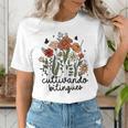 Cultivando Bilingues Dual Language Crew Bilingual Teacher Men Women Girls Kids Women's T-Shirt, funny gift