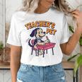 Cute Elementary School Student Dog Teacher's Pet Women's T-Shirt, funny gift Cute Elementary School Student Dog Teacher's Pet Women's T-Shirt, funny gift