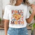 Fall Teacher Fall In Love With Math Math Thanksgiving For Men Women Women's T-Shirt, funny gift Fall Teacher Fall In Love With Math Math Thanksgiving For Men Women Women's T-Shirt, funny gift