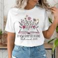 Floral Book a New Chapter Begins Retired Retirement Teacher Women's T-Shirt, funny gift Floral Book a New Chapter Begins Retired Retirement Teacher Women's T-Shirt, funny gift