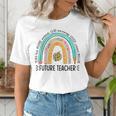 Future Teacher Cute Rainbow Leopard Teacher Outfit For Men Women Girls Kids Women's T-Shirt, Future Teacher Shirts, funny gift Future Teacher Cute Rainbow Leopard Teacher Outfit For Men Women Girls Kids Women's T-Shirt, Future Teacher Shirts, funny gift