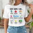 God Says Im Teacher Christian Back To School Religious Women's T-Shirt, funny gift God Says Im Teacher Christian Back To School Religious Women's T-Shirt, funny gift