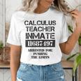 Halloween Calculus Teacher Prisoner Costume Women's T-Shirt, funny gift Halloween Calculus Teacher Prisoner Costume Women's T-Shirt, funny gift