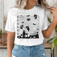 Halloween Music Note Clefs Spooky Ghost For Music Teacher Women's T-Shirt, funny gift