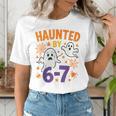 Haunted 67 Ghost Math Teacher Halloween Costume Math Pun Women's T-Shirt, funny gift Haunted 67 Ghost Math Teacher Halloween Costume Math Pun Women's T-Shirt, funny gift