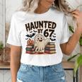 Haunted By 67 Teacher Ghost Pumpkin Halloween Costum Women's T-Shirt, funny gift