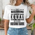 High School Teacher Personalized Women's T-Shirt, funny gift