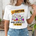 Mad Scientist Halloween Costume Science Teacher Women's T-Shirt, Science Teacher Shirts, funny gift