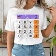 Math Teacher Halloween Costume Calculator Math Pun Women's T-Shirt, funny gift