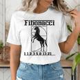 Nerdy Fibonacci Racing Car Horse Math Teacher Men Women Girls Kids Women's T-Shirt, funny gift