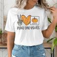 Peace Love Visuals Sped Teacher Pumpkin Skeleton Halloween Women's T-Shirt, funny gift Peace Love Visuals Sped Teacher Pumpkin Skeleton Halloween Women's T-Shirt, funny gift