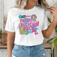 Retro Physical Education Vibes Gym Teacher Phys Ed Teacher Women's T-Shirt, funny gift