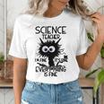 Science Teacher Appreciation Merch -Adults -Youth Grey Classic Fit Modern Science Theme Cartoon Women's T-Shirt, Science Teacher Shirts, funny gift