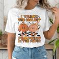 I Teach The Coolest Pumpkins In The Patch Teacher Halloween Women's T-Shirt, funny gift