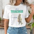 I Am A Teacher Alcoholic Cat Beer Feline Men Women Women's T-Shirt, funny gift