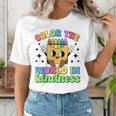 Teacher Back To School Color In Kindness Crayon Pencil Women's T-Shirt, funny gift Teacher Back To School Color In Kindness Crayon Pencil Women's T-Shirt, funny gift