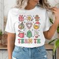 Team TK Teacher Christmas Groovy Smile Face Girl Boy Kid TK Women's T-Shirt, Groovy Teacher Shirts, funny gift Team TK Teacher Christmas Groovy Smile Face Girl Boy Kid TK Women's T-Shirt, Groovy Teacher Shirts, funny gift