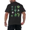 10 Types Of Cactus Succulent Teacher Chart Cactus Lover Tee Men's Back Print T-Shirt, trending gift