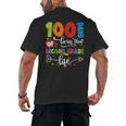 100 Days Of Living That 2nd Grade Life Boy Girl Teacher Men's Back Print T-Shirt, trending gift 100 Days Of Living That 2nd Grade Life Boy Girl Teacher Men's Back Print T-Shirt, trending gift