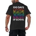 100 Days Of School Heart Love Teacher Or Student 100th Day Men's Back Print T-Shirt, trending gift
