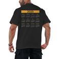 2025 Calendar For Planners Teachers Offices Months Men's Back Print T-Shirt, trending gift