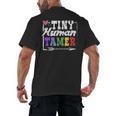 4 Teachers Or Parents Tiny Human Tamer Tee T-Shirt Men's Back Print T-Shirt, trending gift 4 Teachers Or Parents Tiny Human Tamer Tee T-Shirt Men's Back Print T-Shirt, trending gift