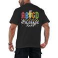 4th Grade Rocks ABCD Back To School Rock Teachers Men's Back Print T-Shirt, trending gift