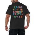 ABC Cute Monster Alphabet Halloween Teacher Costume Kids Men's Back Print T-Shirt, trending gift ABC Cute Monster Alphabet Halloween Teacher Costume Kids Men's Back Print T-Shirt, trending gift