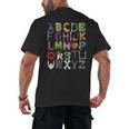 ABCs Alphabet Halloween Learning Kindergarten Teachers Men's Back Print T-Shirt, trending gift ABCs Alphabet Halloween Learning Kindergarten Teachers Men's Back Print T-Shirt, trending gift