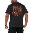 ABCs Learning Kindergarten Teacher Halloween Alphabet Men's Back Print T-Shirt, trending gift