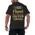 I Add Flavor To Education Literally Culinary Arts Teacher Men's Back Print T-Shirt, trending gift I Add Flavor To Education Literally Culinary Arts Teacher Men's Back Print T-Shirt, trending gift