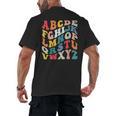 Alphabet Hi Back To School ABC Pre K Kindergarten Teacher Men's Back Print T-Shirt, trending gift Alphabet Hi Back To School ABC Pre K Kindergarten Teacher Men's Back Print T-Shirt, trending gift
