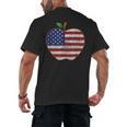American Flag Teachers Students Apple 4th Of July Vintage Men's Back Print T-Shirt, trending gift American Flag Teachers Students Apple 4th Of July Vintage Men's Back Print T-Shirt, trending gift