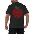 Apple Dot Pattern Art Teacher Appreciation Men Women Humor Men's Back Print T-Shirt, trending gift Apple Dot Pattern Art Teacher Appreciation Men Women Humor Men's Back Print T-Shirt, trending gift