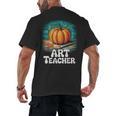 Art Teacher Pumpkin Painting Halloween Costume Men's Back Print T-Shirt, trending gift