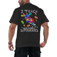 Autism Awareness Teacher I Teach Awesome Superheroes Men's Back Print T-Shirt, trending gift Autism Awareness Teacher I Teach Awesome Superheroes Men's Back Print T-Shirt, trending gift