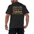 This Is My Awesome Teacher Costume Halloween Party Matching Men's Back Print T-Shirt, trending gift This Is My Awesome Teacher Costume Halloween Party Matching Men's Back Print T-Shirt, trending gift