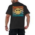 Back To School Groovy Smile Preschool Teachers Students Kids Men's Back Print T-Shirt, trending gift
